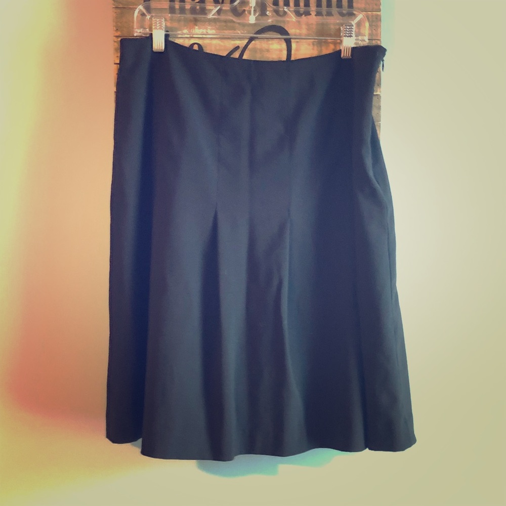 Banana republic wool blend plated skirt